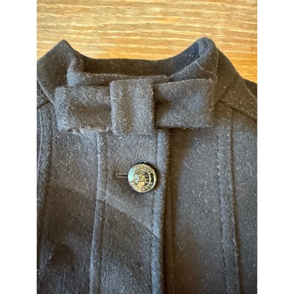 BURBERRY Children Black Peacoat Coat Jacket Girls size 4 - Picture 9 of 13